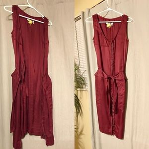 Yves Saint Laurent maroon dress